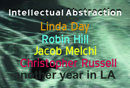 INTELLECTUAL ABSTRACTION announcement postcard